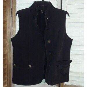 Talbots Vest Women’s Size Medium Sleeveless Quilted Fleece Lined Outer Wear